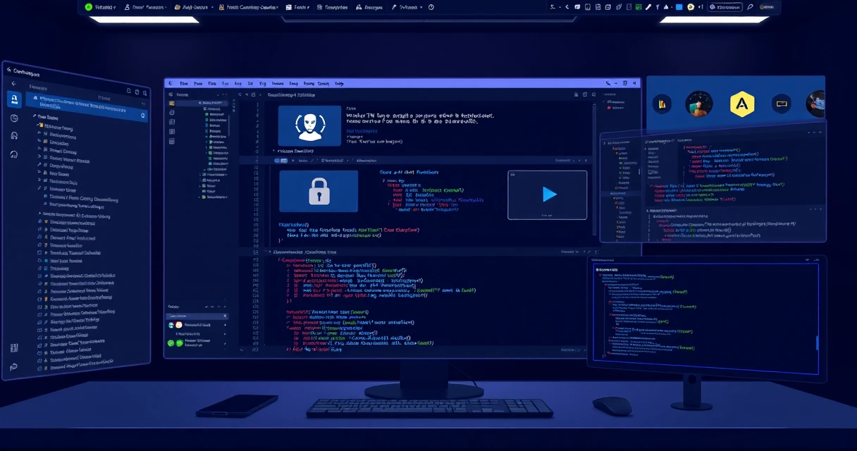 DI sukurta konceptuali iliustracija naujienai apie Visual Studio Code 1.141.0